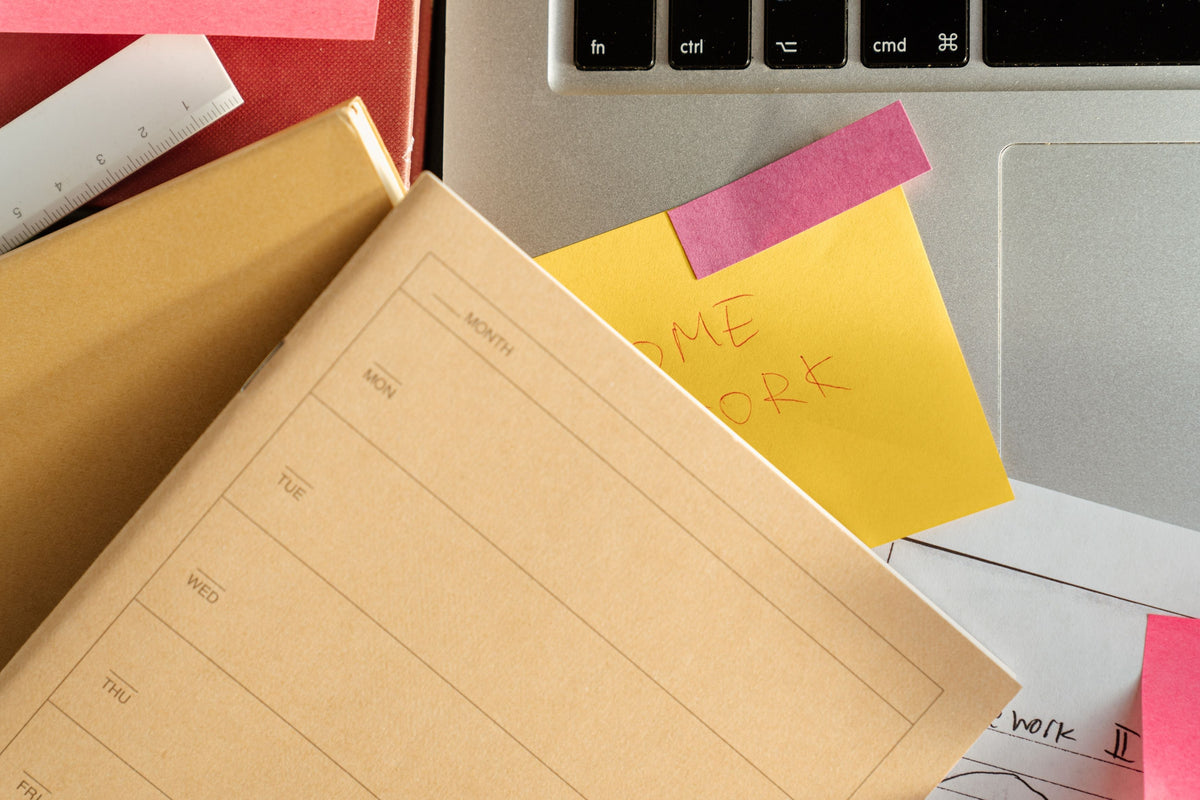 Weekly planner used to make a weekend routine more predictable