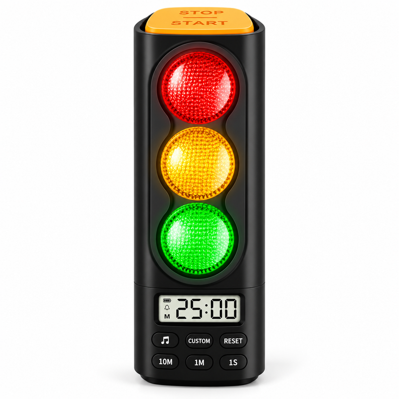 Clarikind traffic light timer for kids with green, amber and red countdown lights