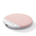 Pink Bluetooth sleep speaker with sound timer on a white background