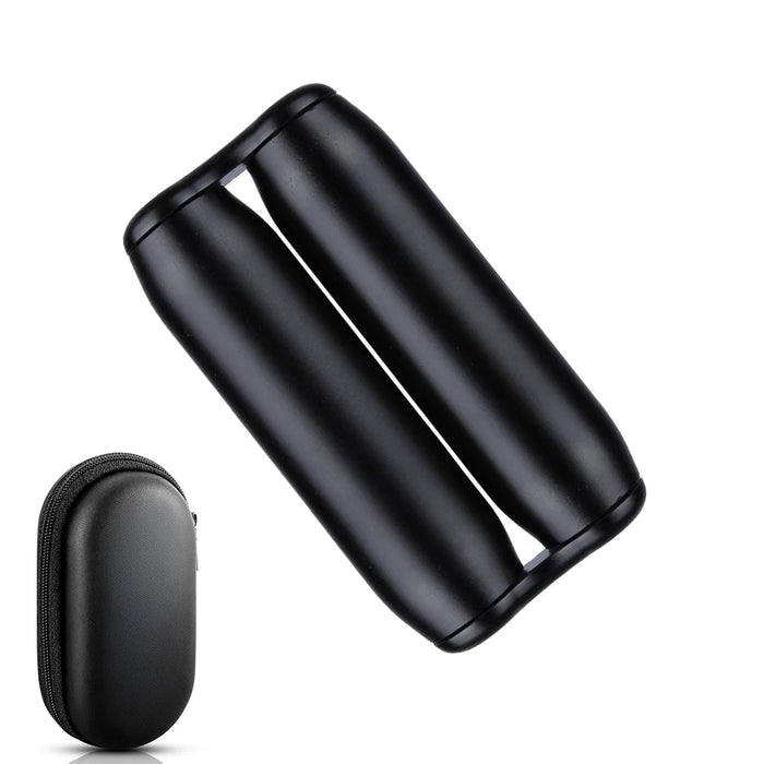 Black handheld sensory fidget roller by Clarikind