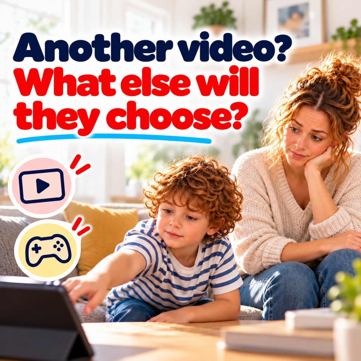 Parent looking for a creative activity when their child asks for another video