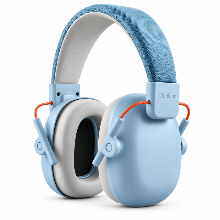 QuietGuard foldable kids ear defenders for noise reduction on a white background