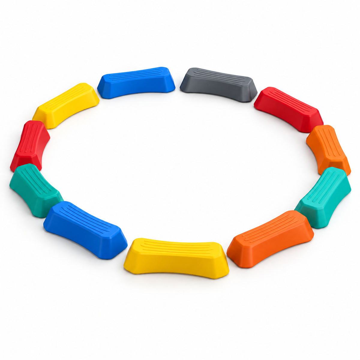 Clarikind 12 piece sensory path balance beam set for kids movement and coordination play