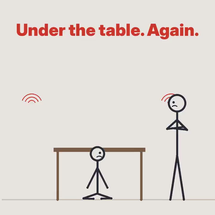 Clarikind sensory tent for kids video: a child hiding under the table, then choosing a dim pop-up tent of their own
