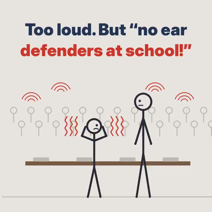 Clarikind noise reducing earplugs for kids video: a loud school canteen made easier with discreet reusable earplugs