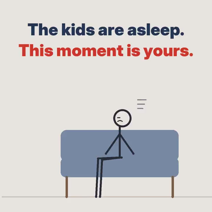 Clarikind weighted blanket for adults video: a cosy evening on the sofa after the kids are asleep
